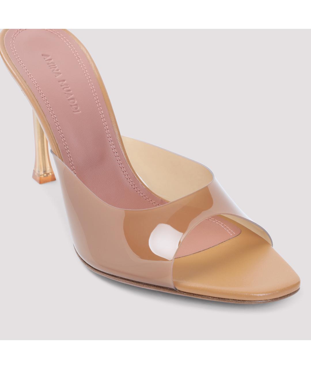 Amina Muaddi Кожаные мюли, фото 4