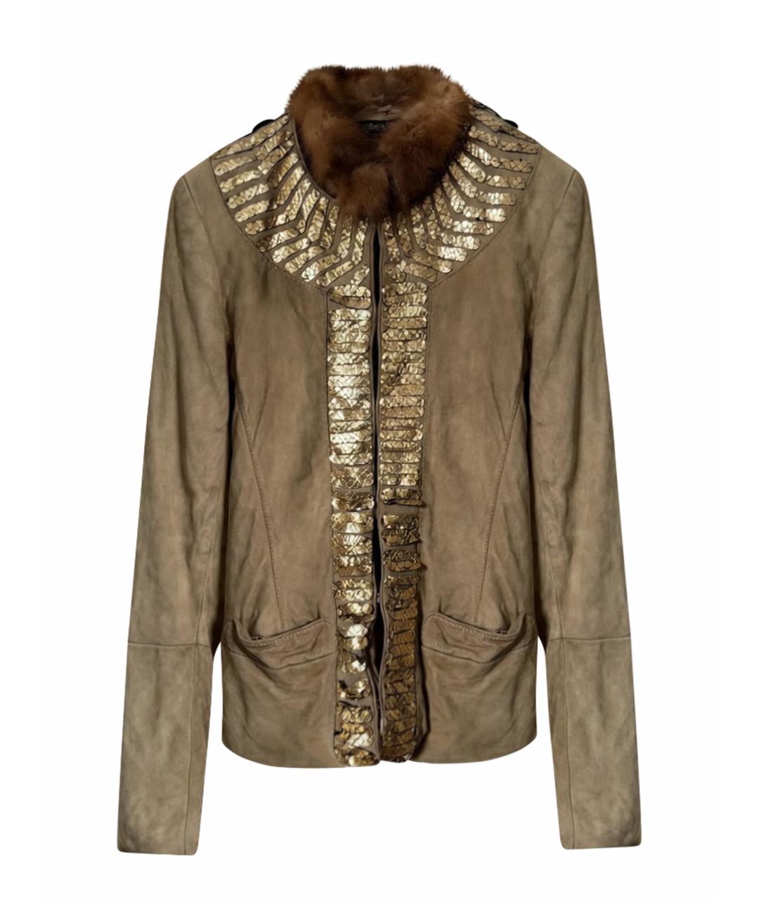 ROBERTO CAVALLI Бежевая куртка, фото 1