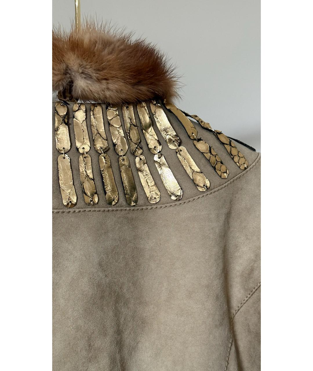 ROBERTO CAVALLI Бежевая куртка, фото 3