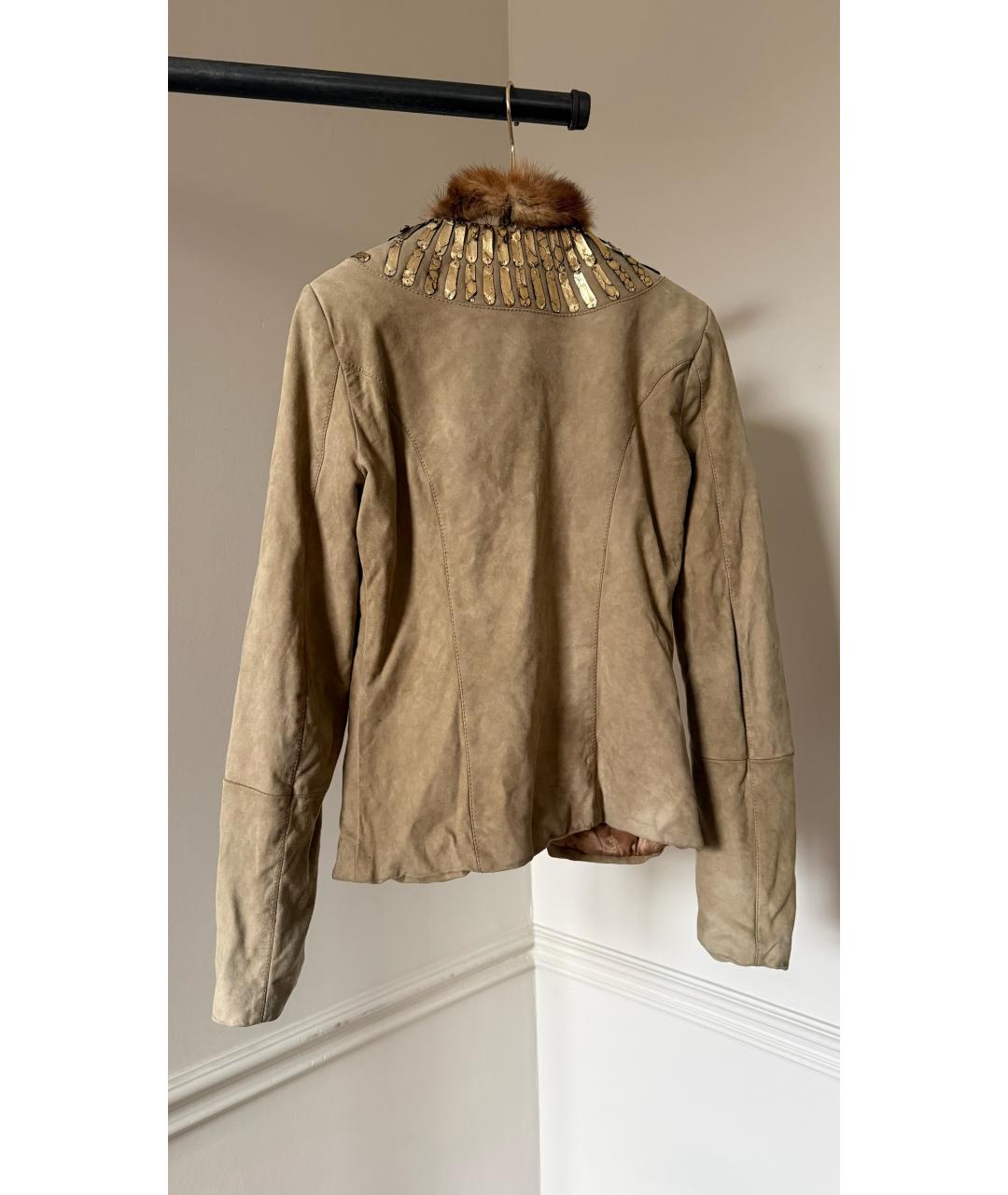 ROBERTO CAVALLI Бежевая куртка, фото 2