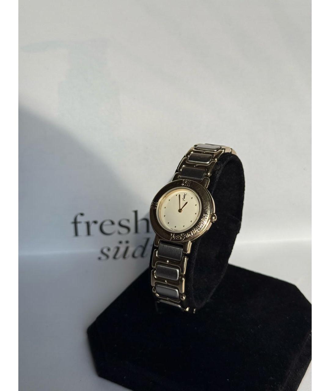 SAINT LAURENT Белые стальные часы, фото 9