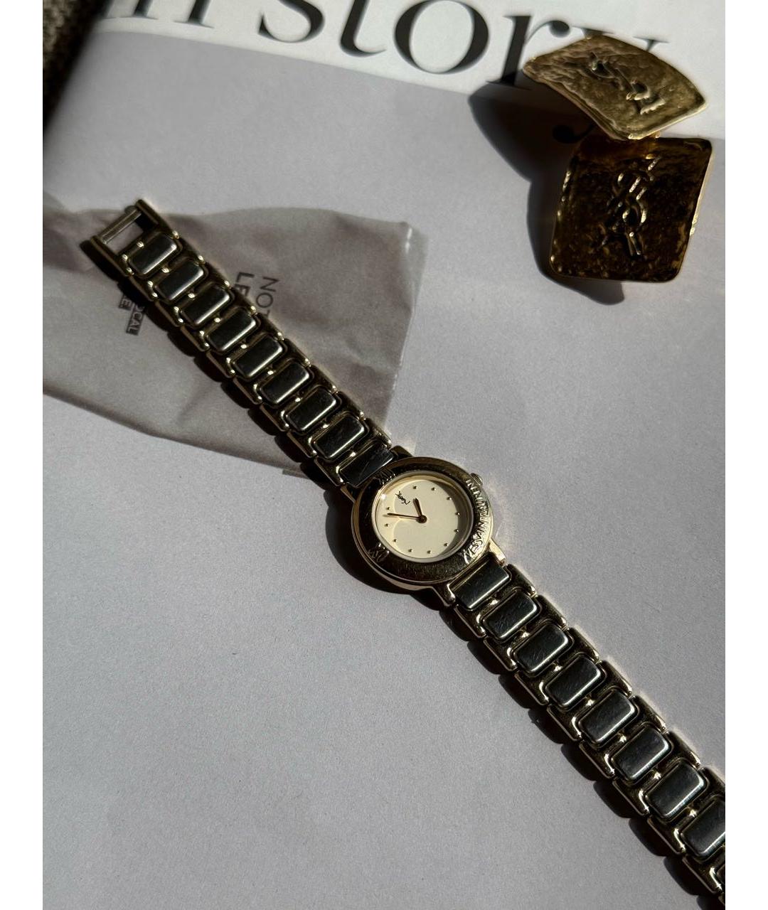 SAINT LAURENT Белые стальные часы, фото 7