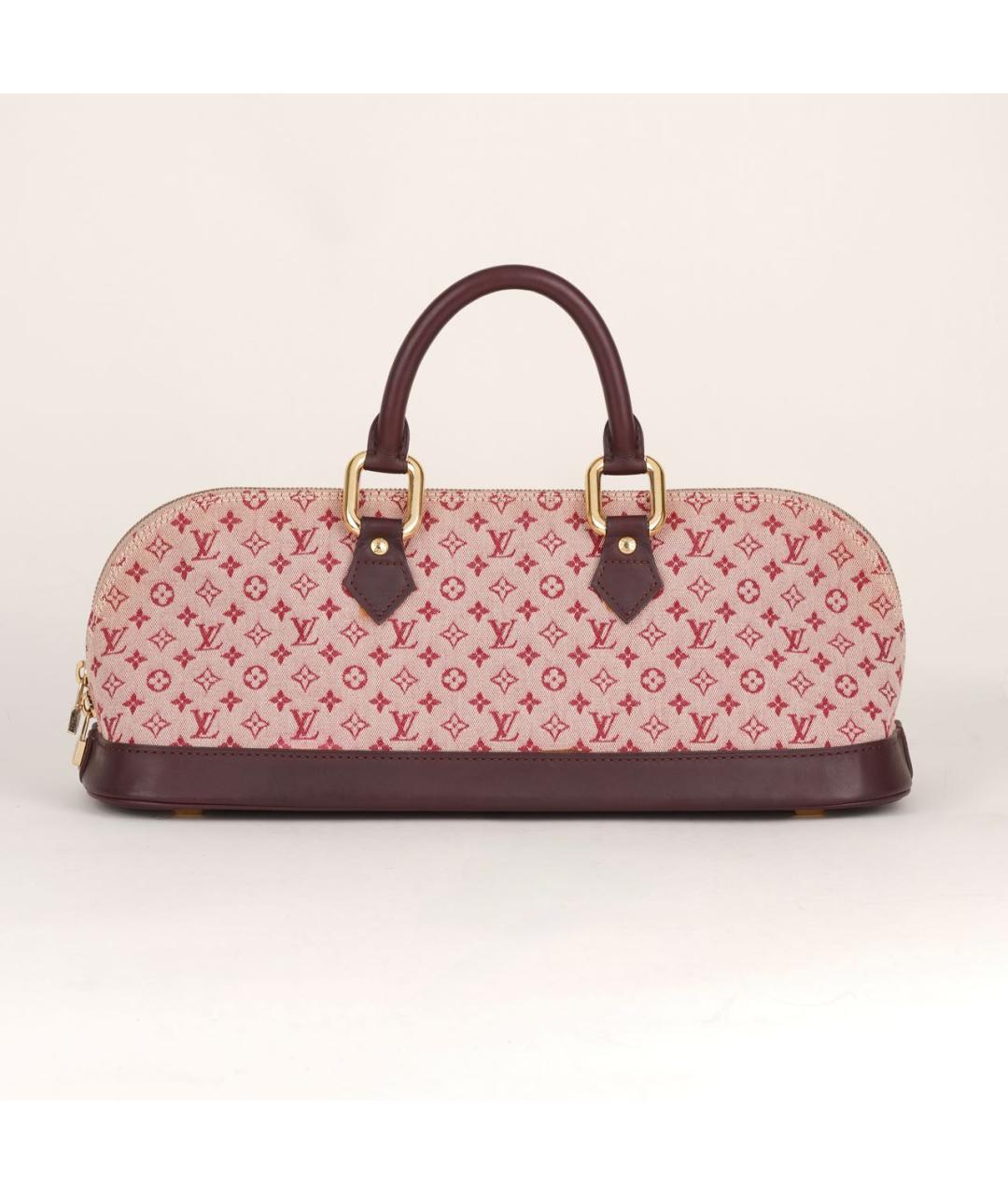 LOUIS VUITTON Розовая жаккардовая сумка с короткими ручками, фото 2