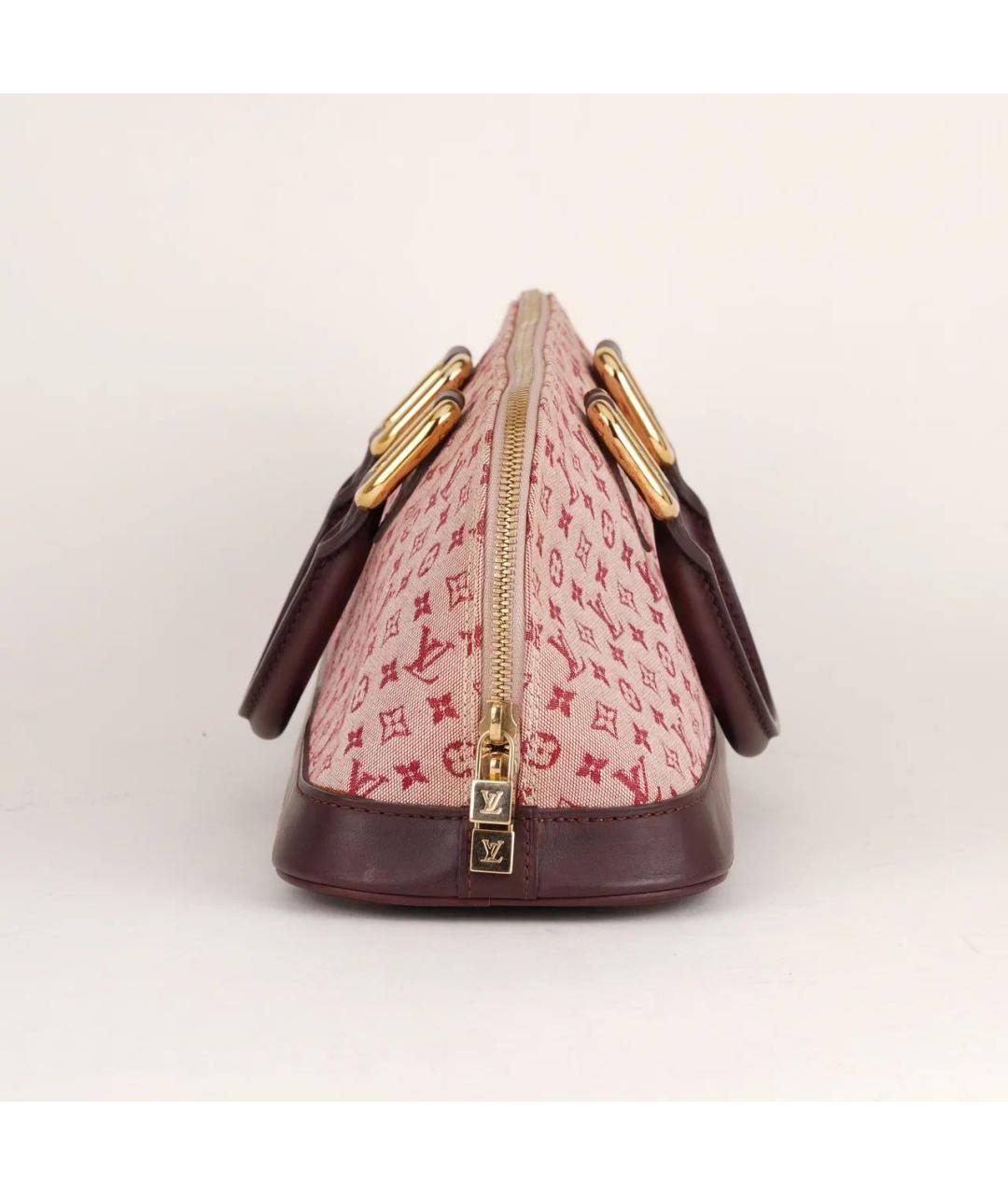 LOUIS VUITTON Розовая жаккардовая сумка с короткими ручками, фото 3