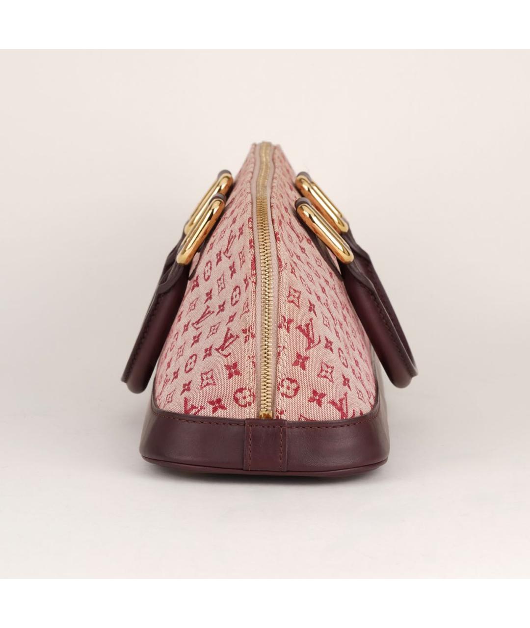 LOUIS VUITTON Розовая жаккардовая сумка с короткими ручками, фото 4