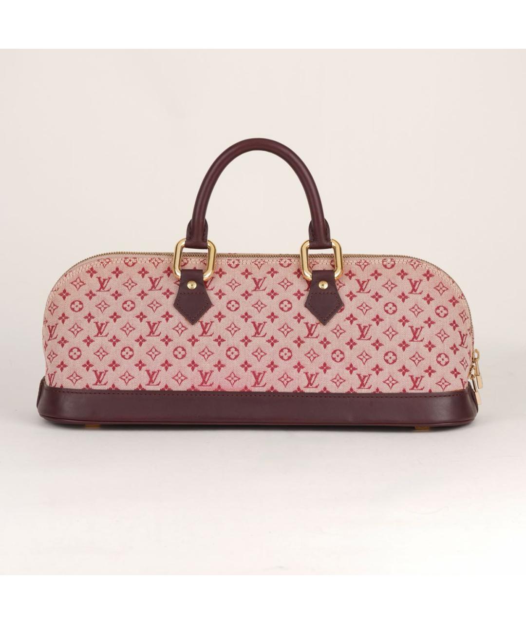 LOUIS VUITTON Розовая жаккардовая сумка с короткими ручками, фото 8