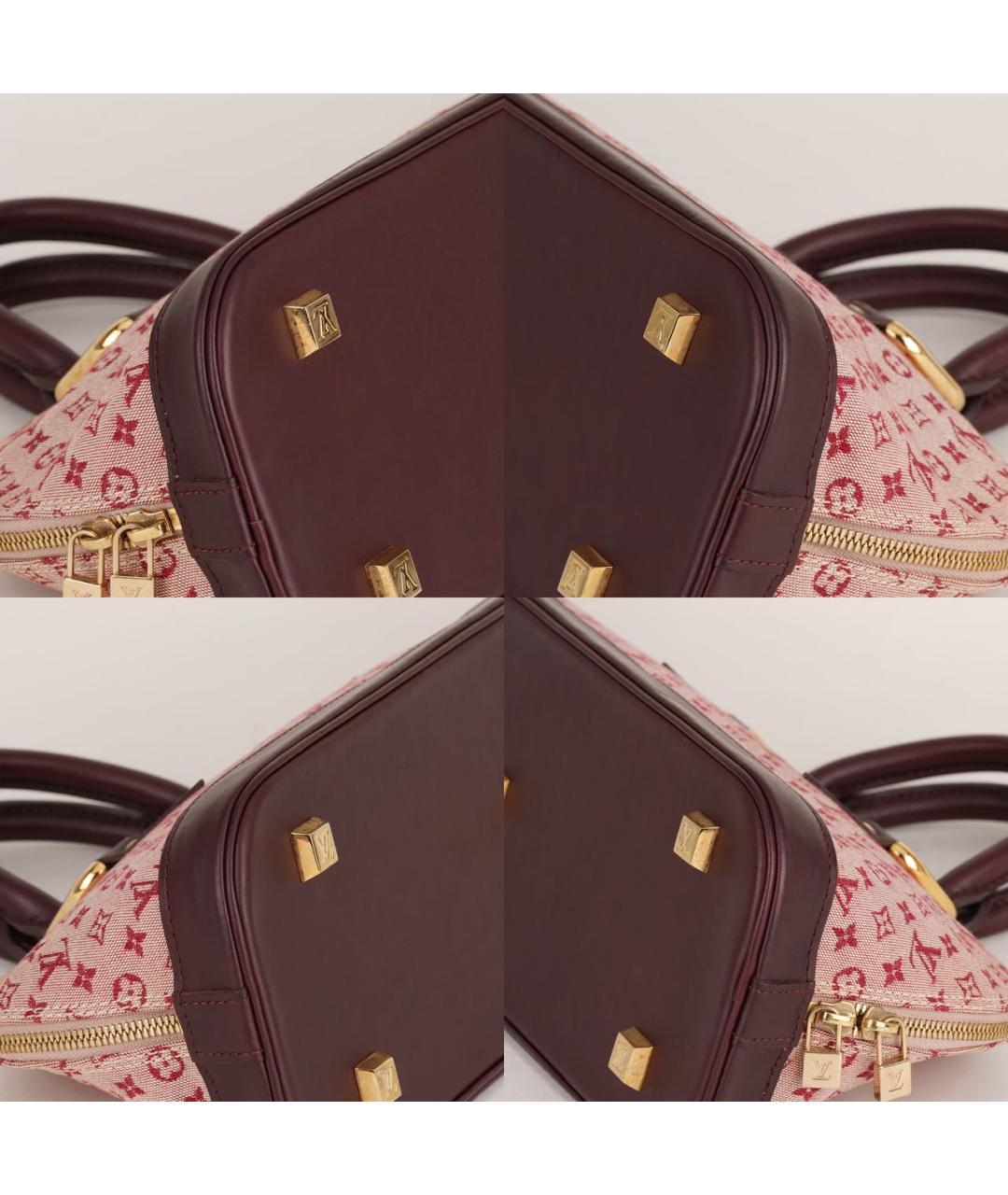 LOUIS VUITTON Розовая жаккардовая сумка с короткими ручками, фото 7