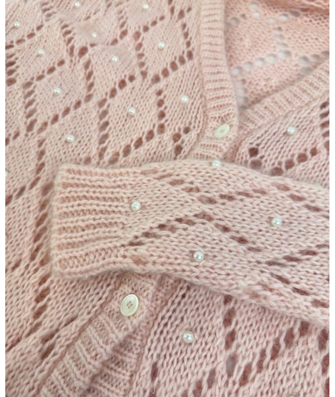 MIU MIU Розовый кардиган, фото 4