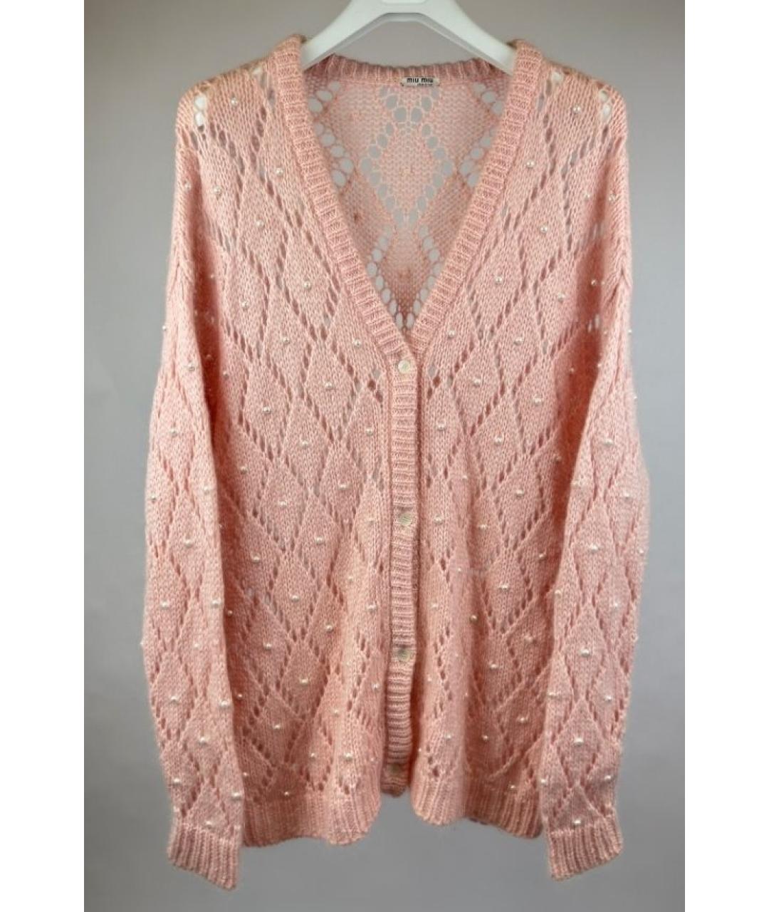 MIU MIU Розовый кардиган, фото 2