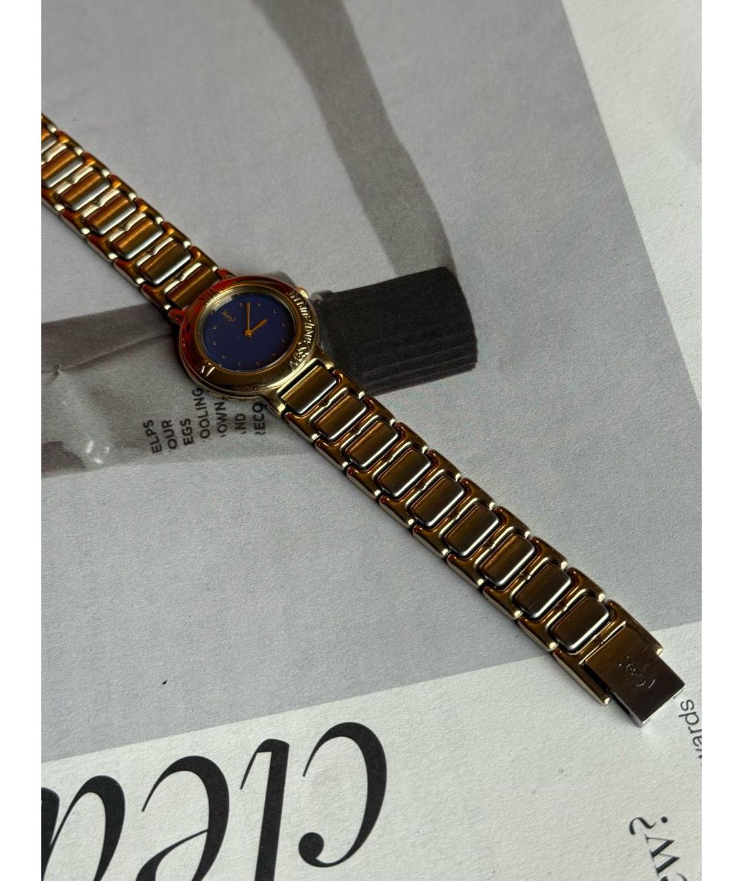 SAINT LAURENT Синие стальные часы, фото 8