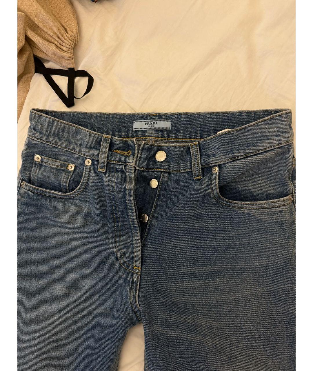 PRADA Синие прямые джинсы, фото 3