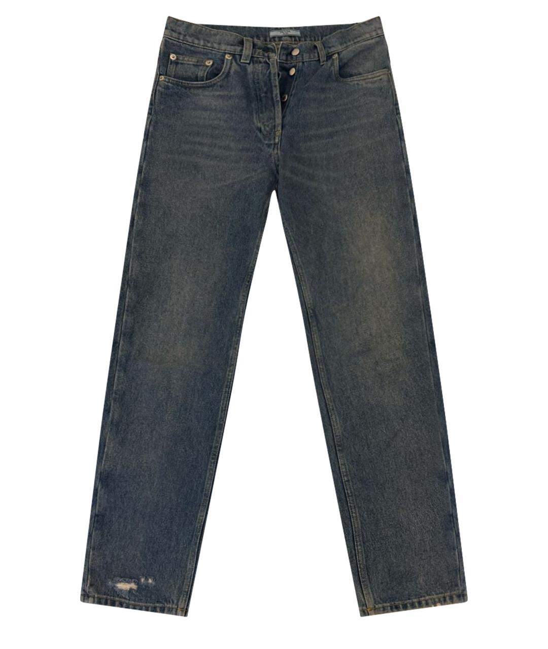 PRADA Синие прямые джинсы, фото 1