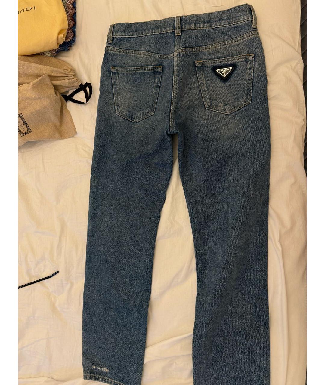 PRADA Синие прямые джинсы, фото 2