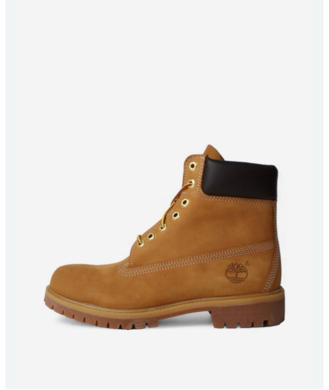 TIMBERLAND Оранжевое нубуковые высокие ботинки, фото 9