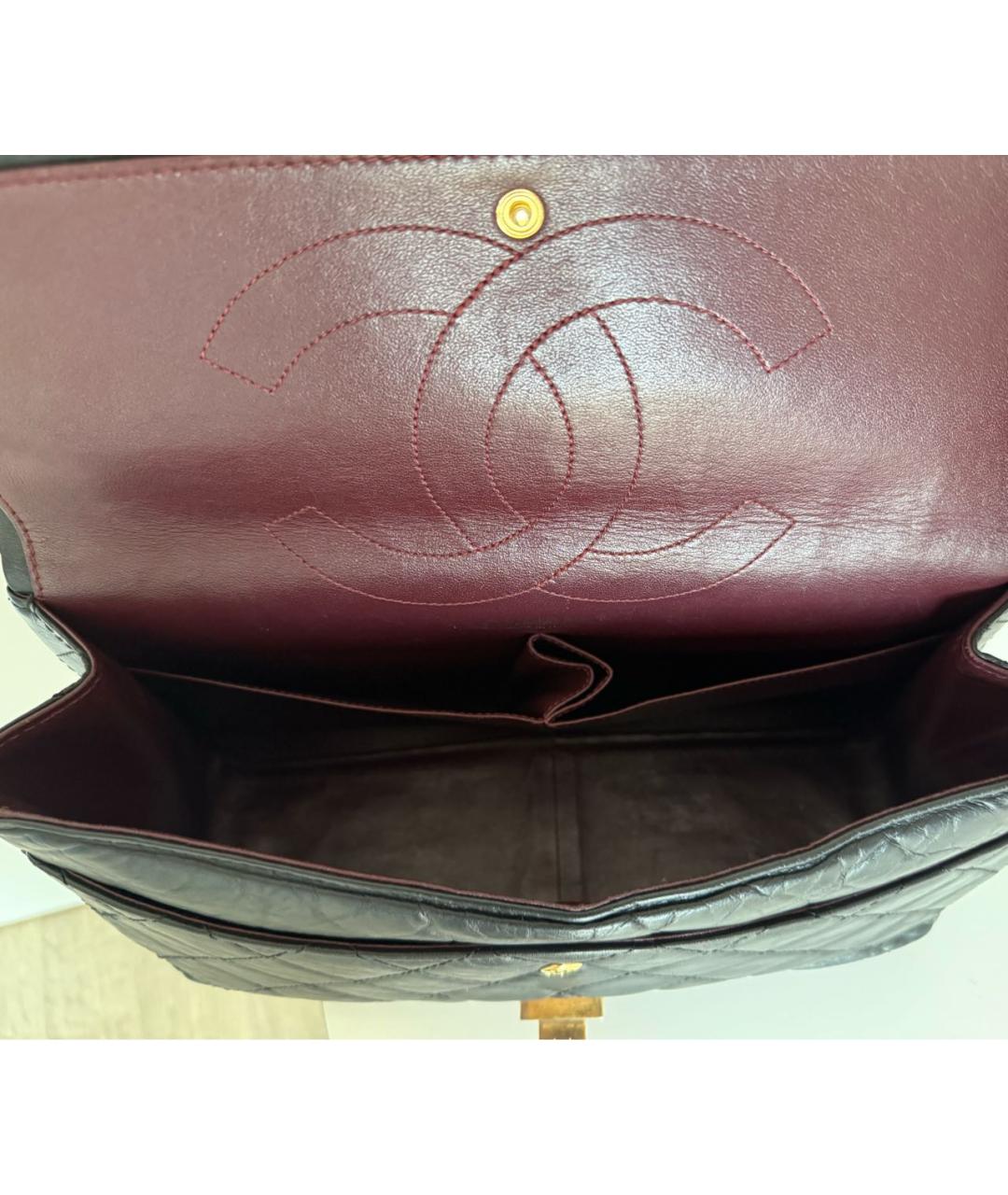 CHANEL Черная кожаная сумка через плечо, фото 6