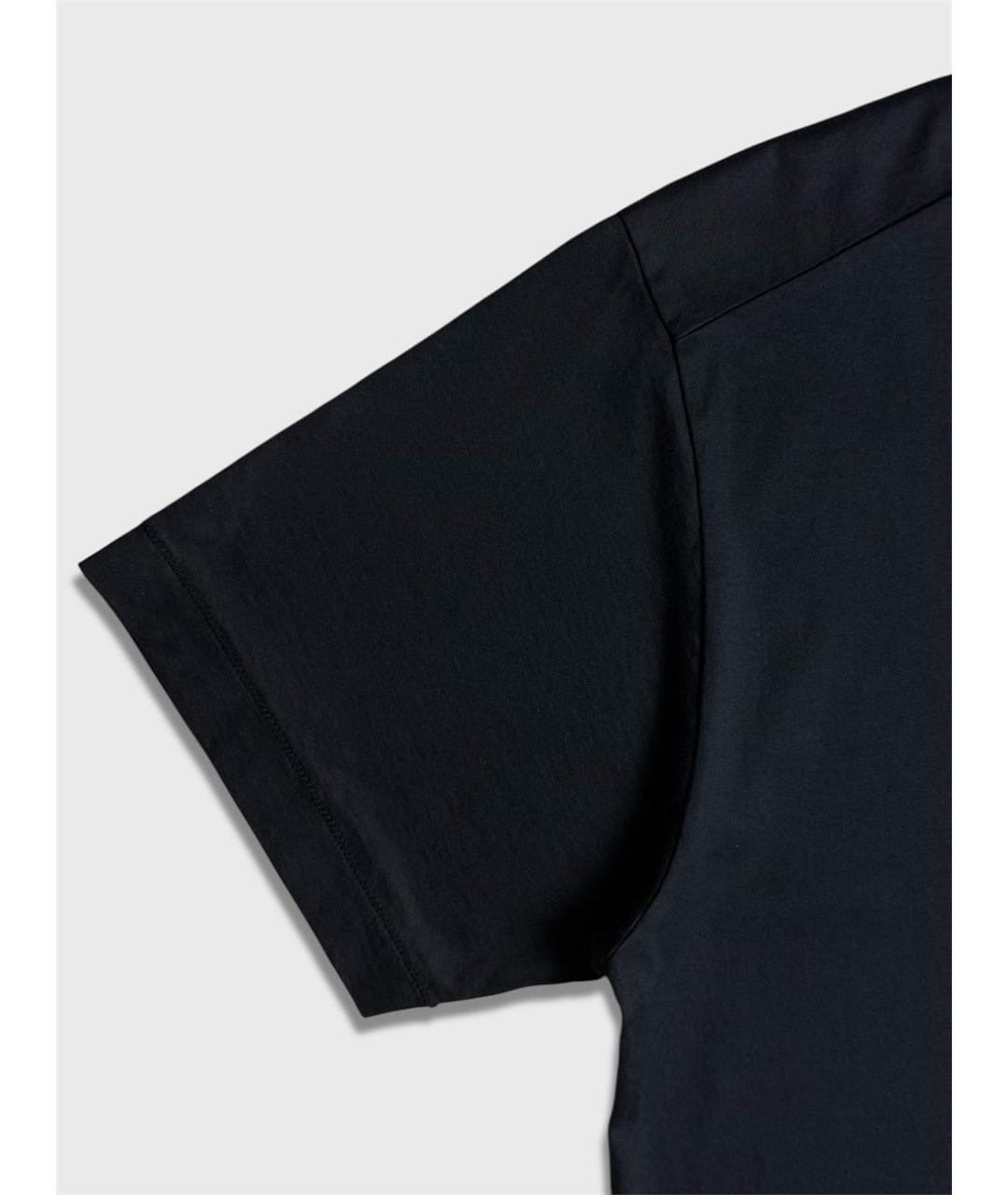 STONE ISLAND Темно-синяя хлопковая футболка, фото 5