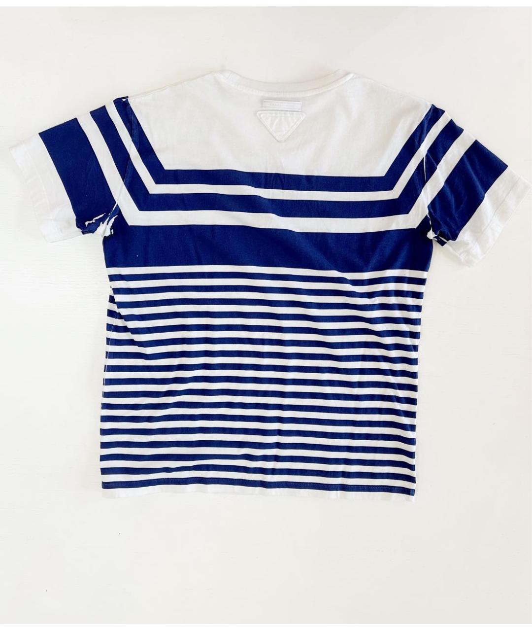 PRADA Белая хлопковая футболка, фото 2