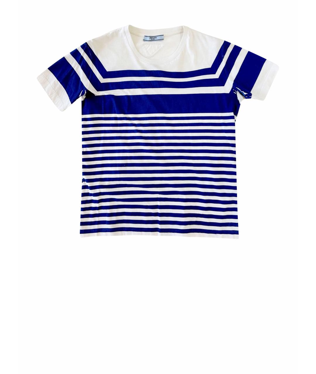 PRADA Белая хлопковая футболка, фото 1