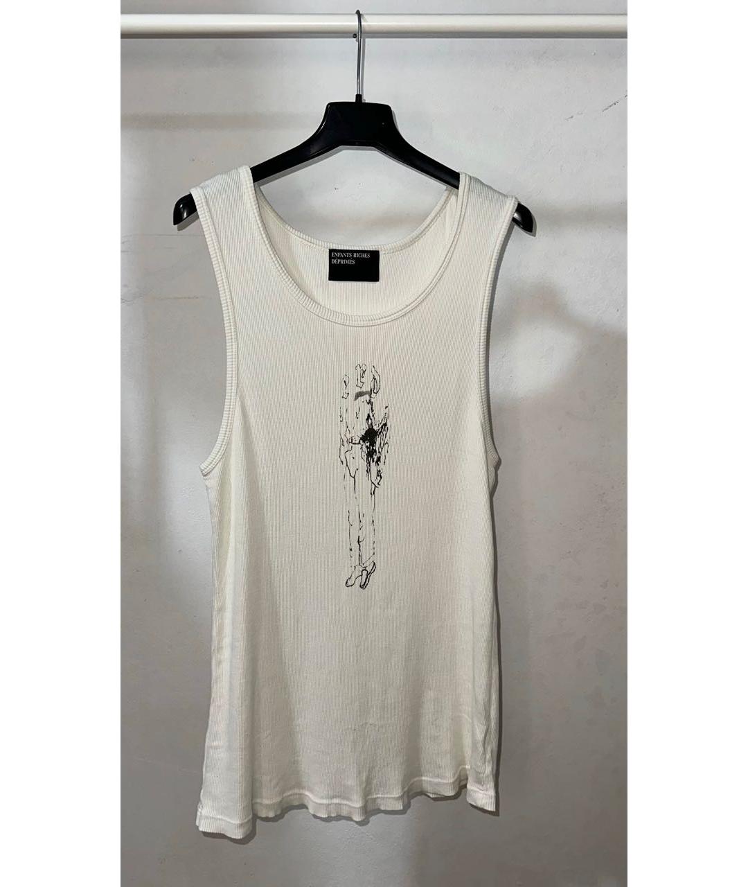 Enfants Riches Déprimés Белая хлопковая майка, фото 4