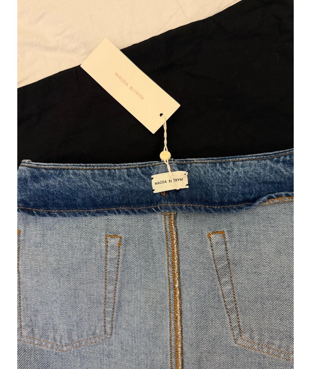MAGDA BUTRYM Синяя деним юбка миди, фото 3