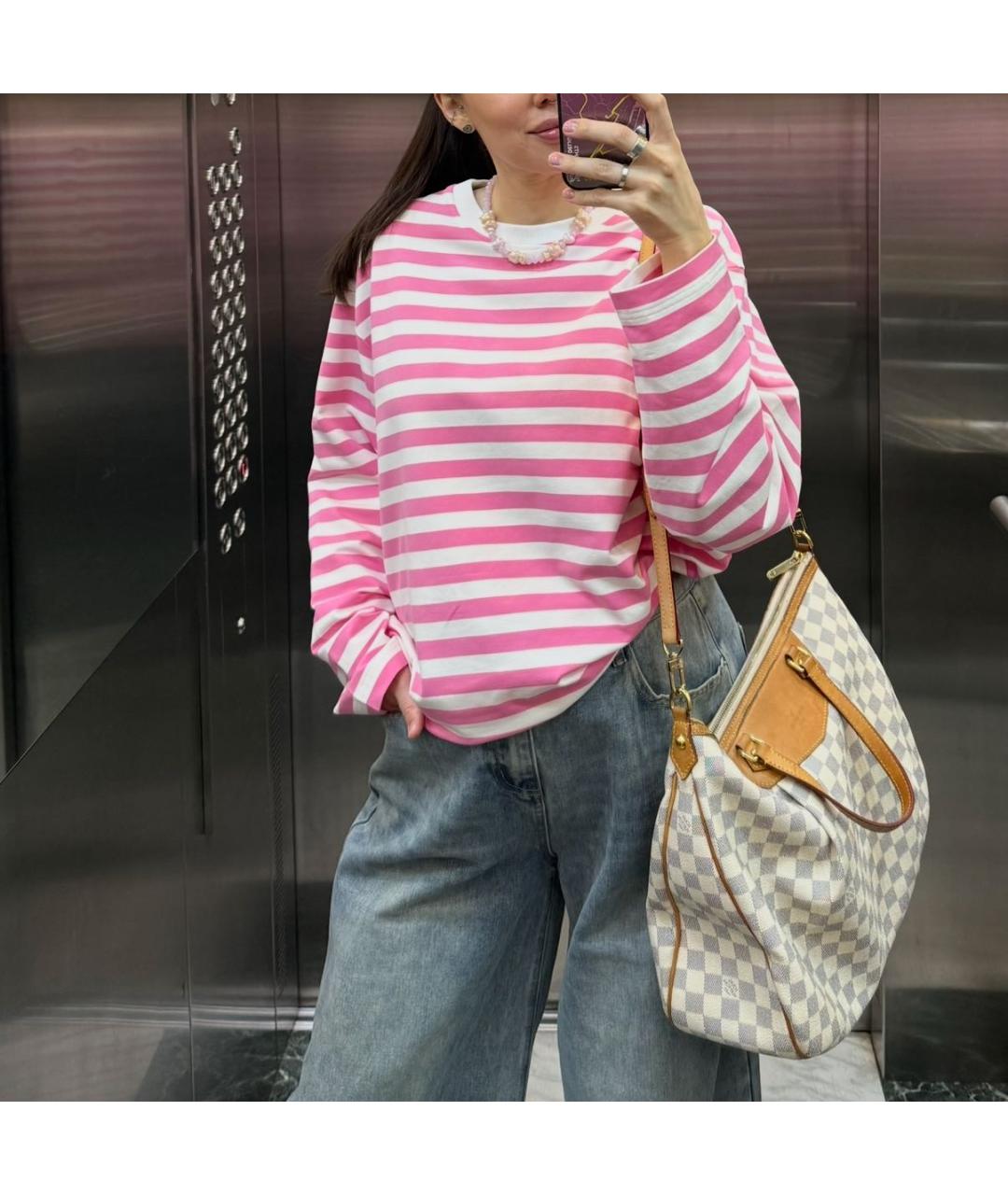 LOUIS VUITTON Белая сумка с короткими ручками, фото 8