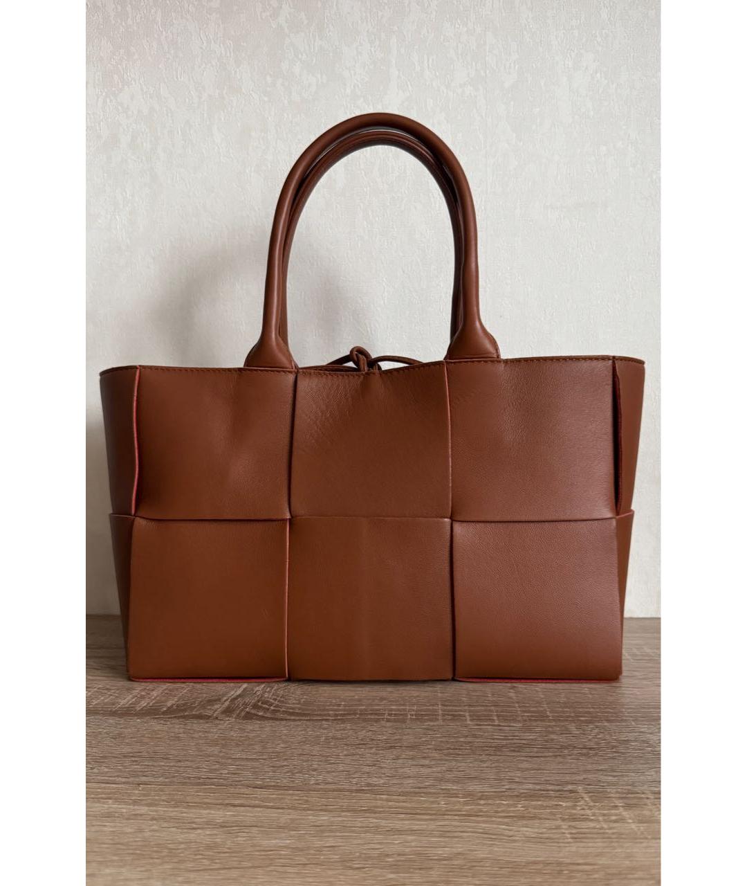 BOTTEGA VENETA Кожаная сумка тоут, фото 8