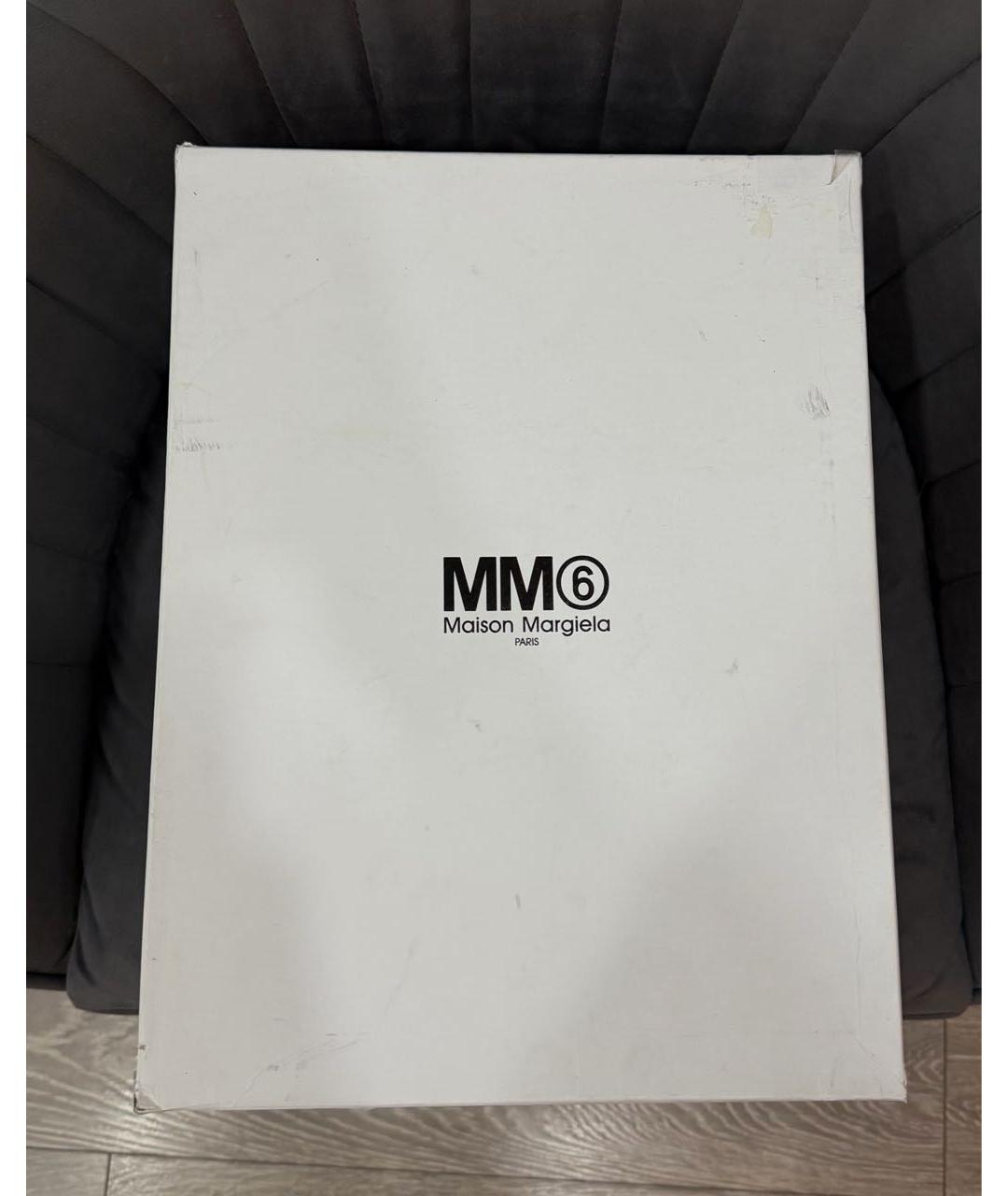 MM6 MAISON MARGIELA Черные замшевые слипоны, фото 7