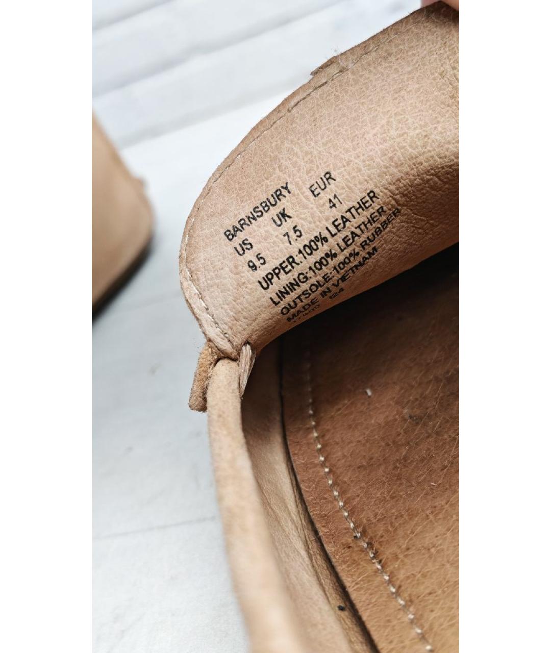 POLO RALPH LAUREN Бежевые замшевые мокасины, фото 7