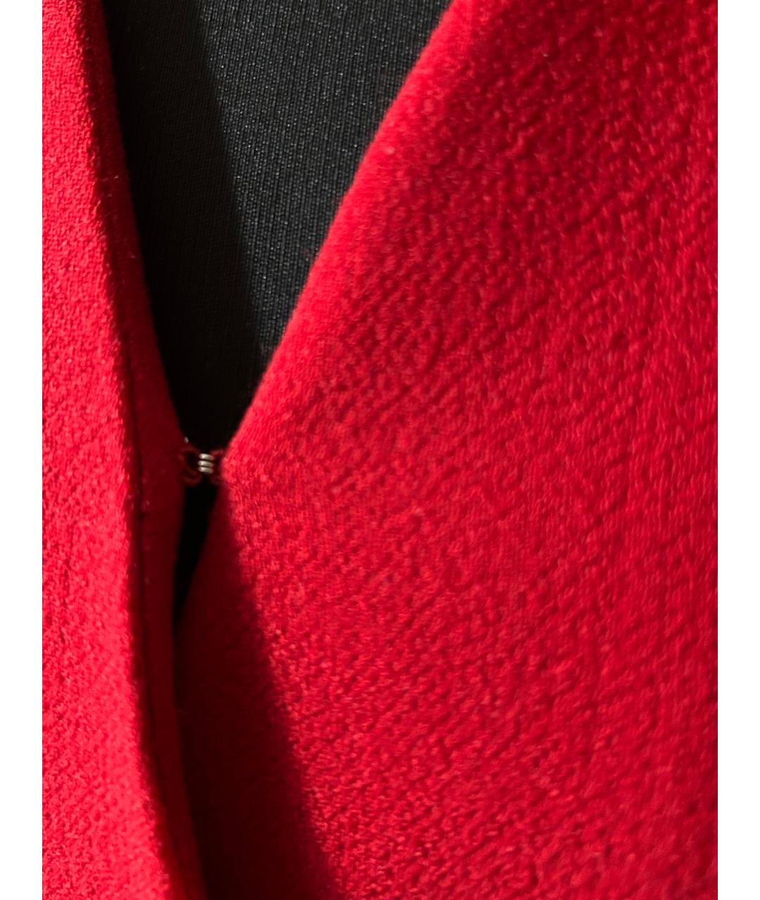 CHLOE Красное шерстяное пальто, фото 3