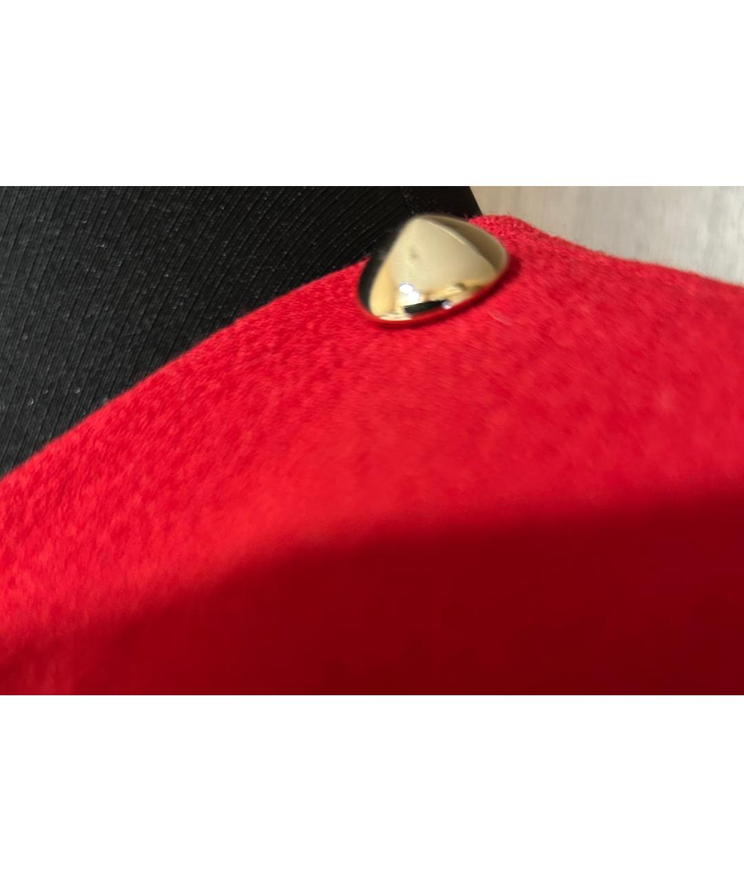 CHLOE Красное шерстяное пальто, фото 4