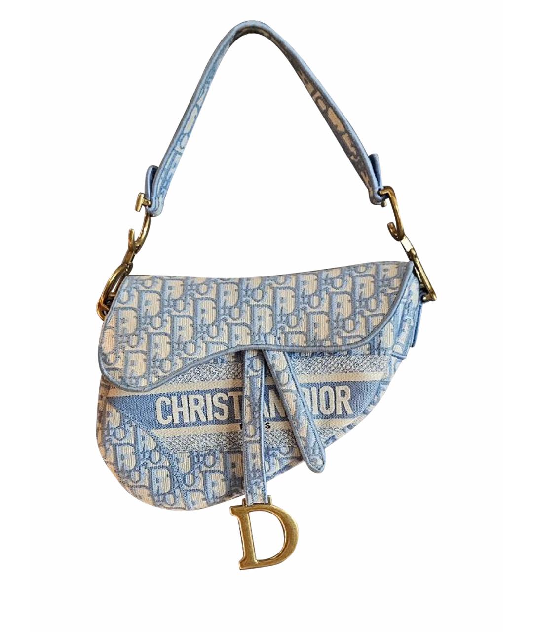 CHRISTIAN DIOR Голубая сумка через плечо, фото 1