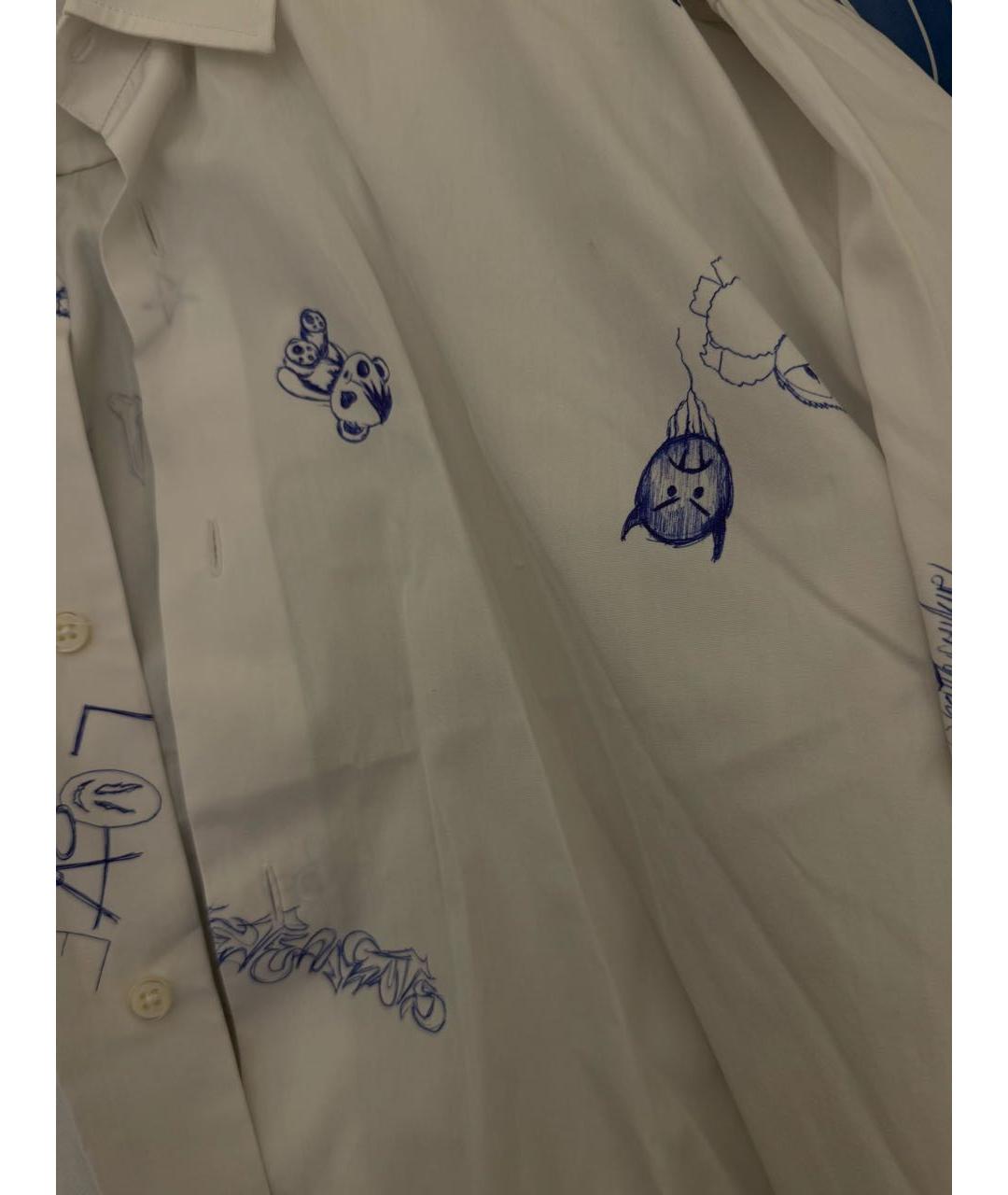 VETEMENTS Белая хлопковая рубашка, фото 4