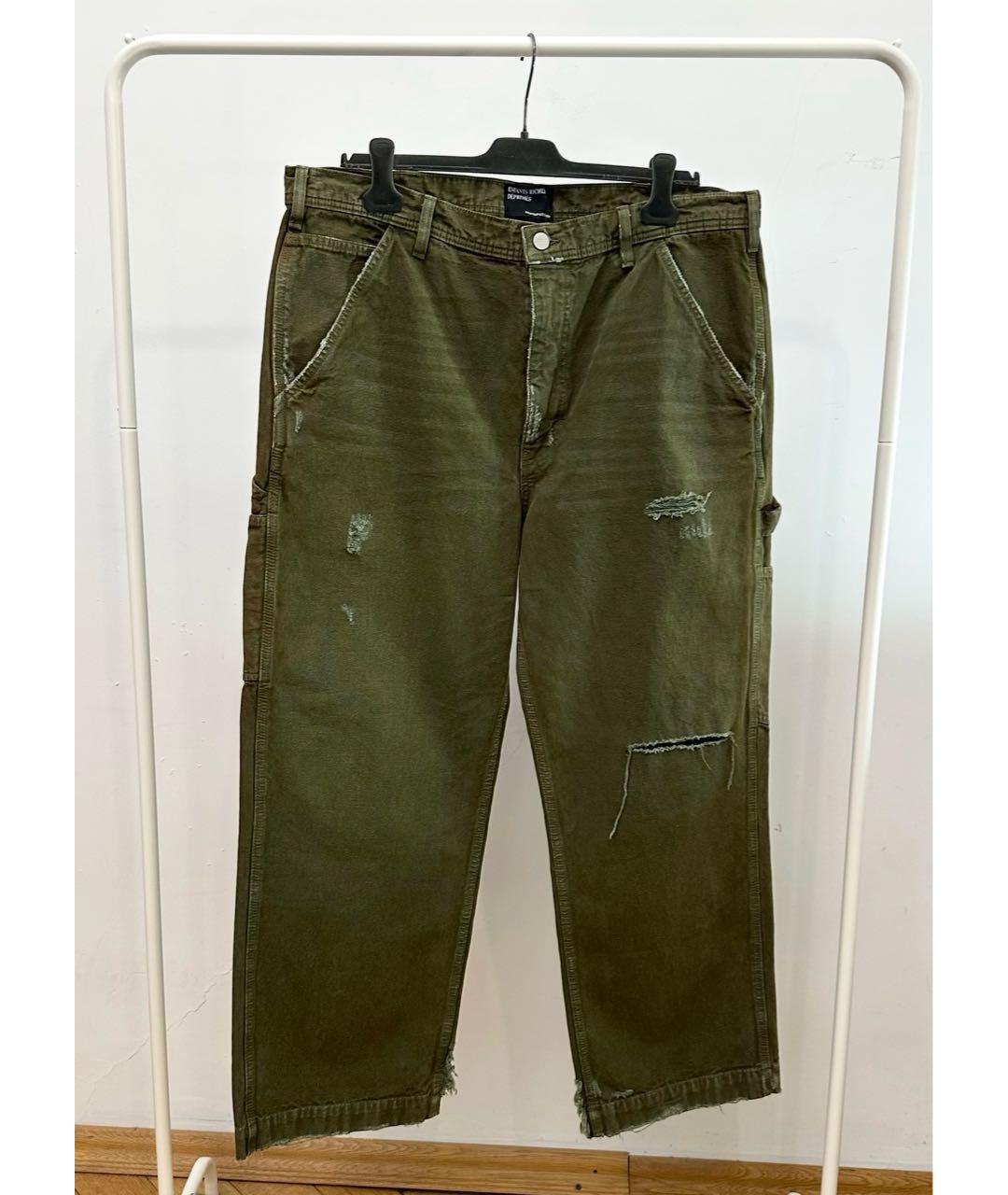 Enfants Riches Déprimés Хаки хлопковые джинсы, фото 4