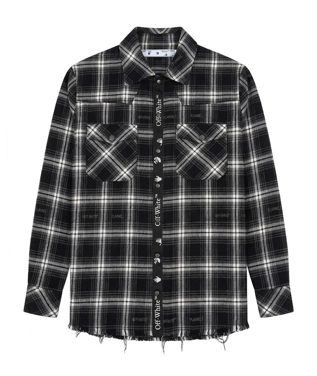 OFF-WHITE Черная хлопковая рубашка, фото 1