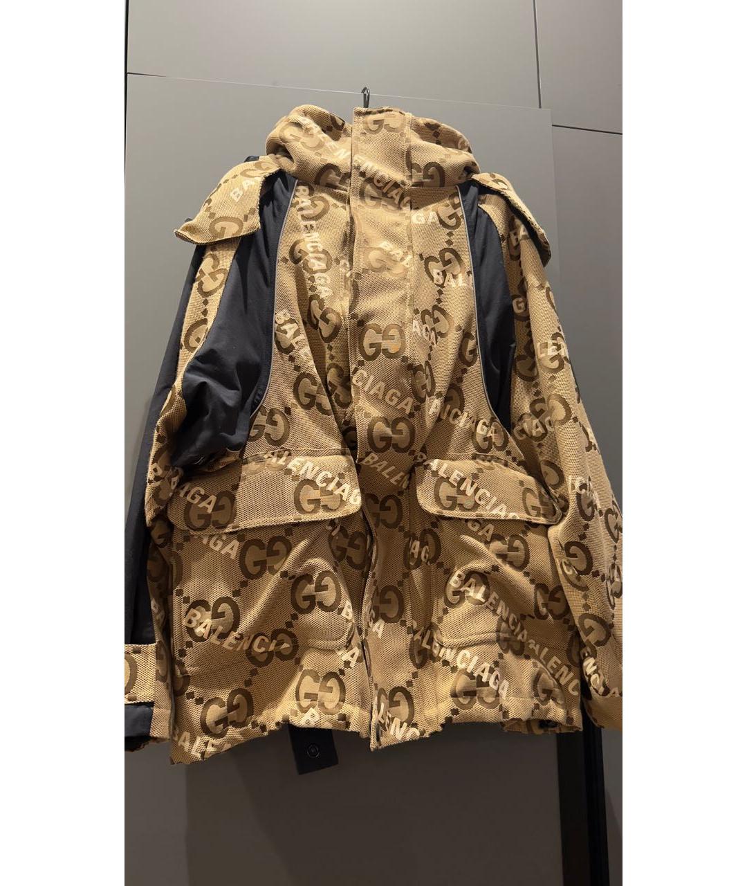 GUCCI Бежевая хлопковая куртка, фото 5