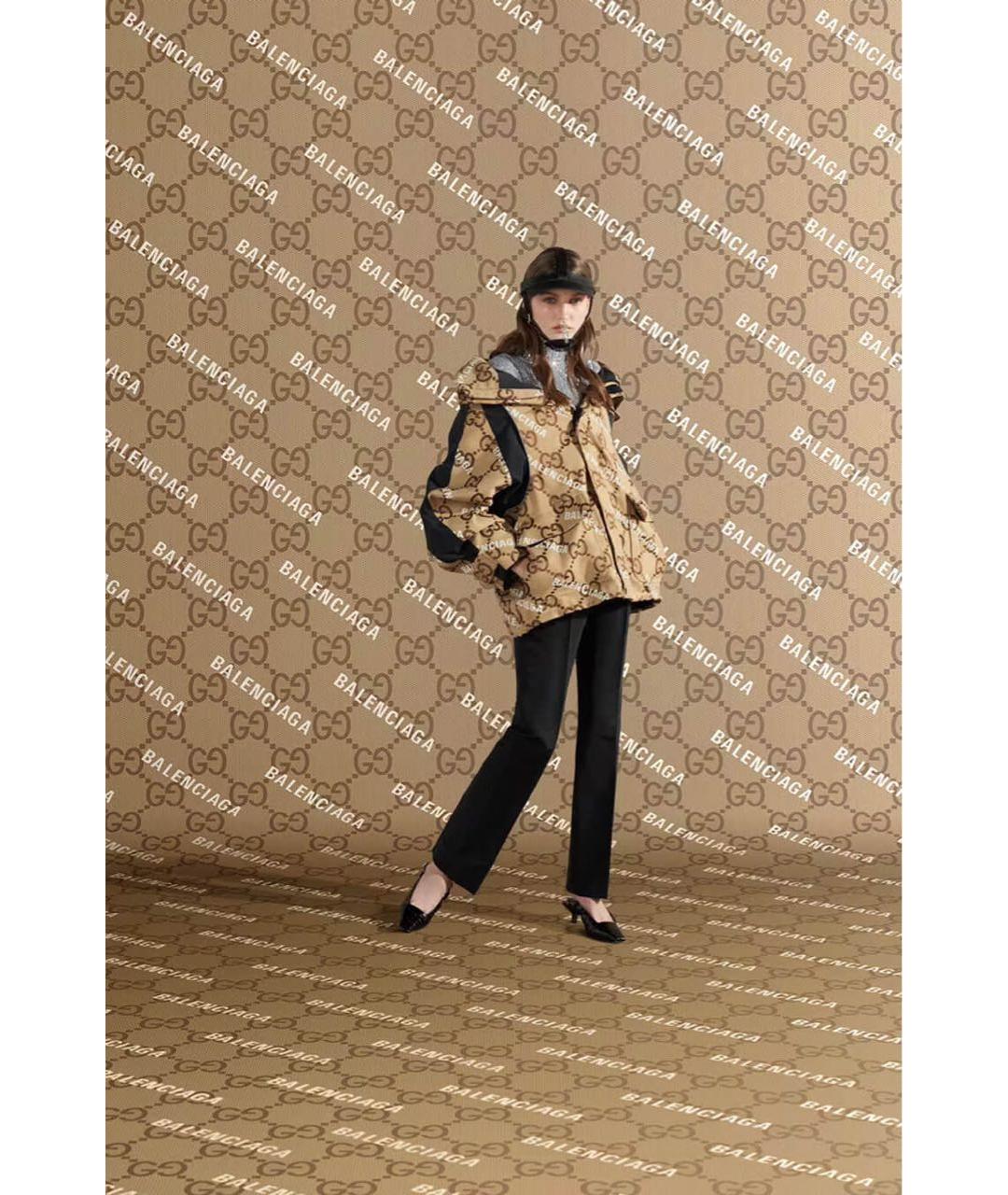 GUCCI Бежевая хлопковая куртка, фото 6