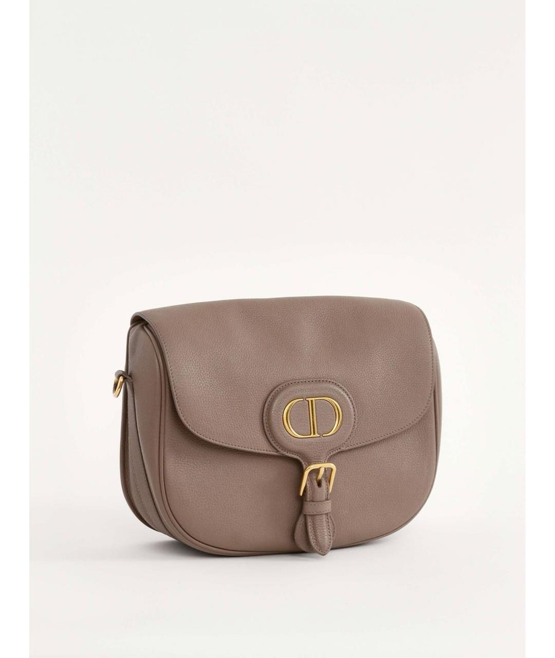 CHRISTIAN DIOR Коричневая кожаная сумка через плечо, фото 2