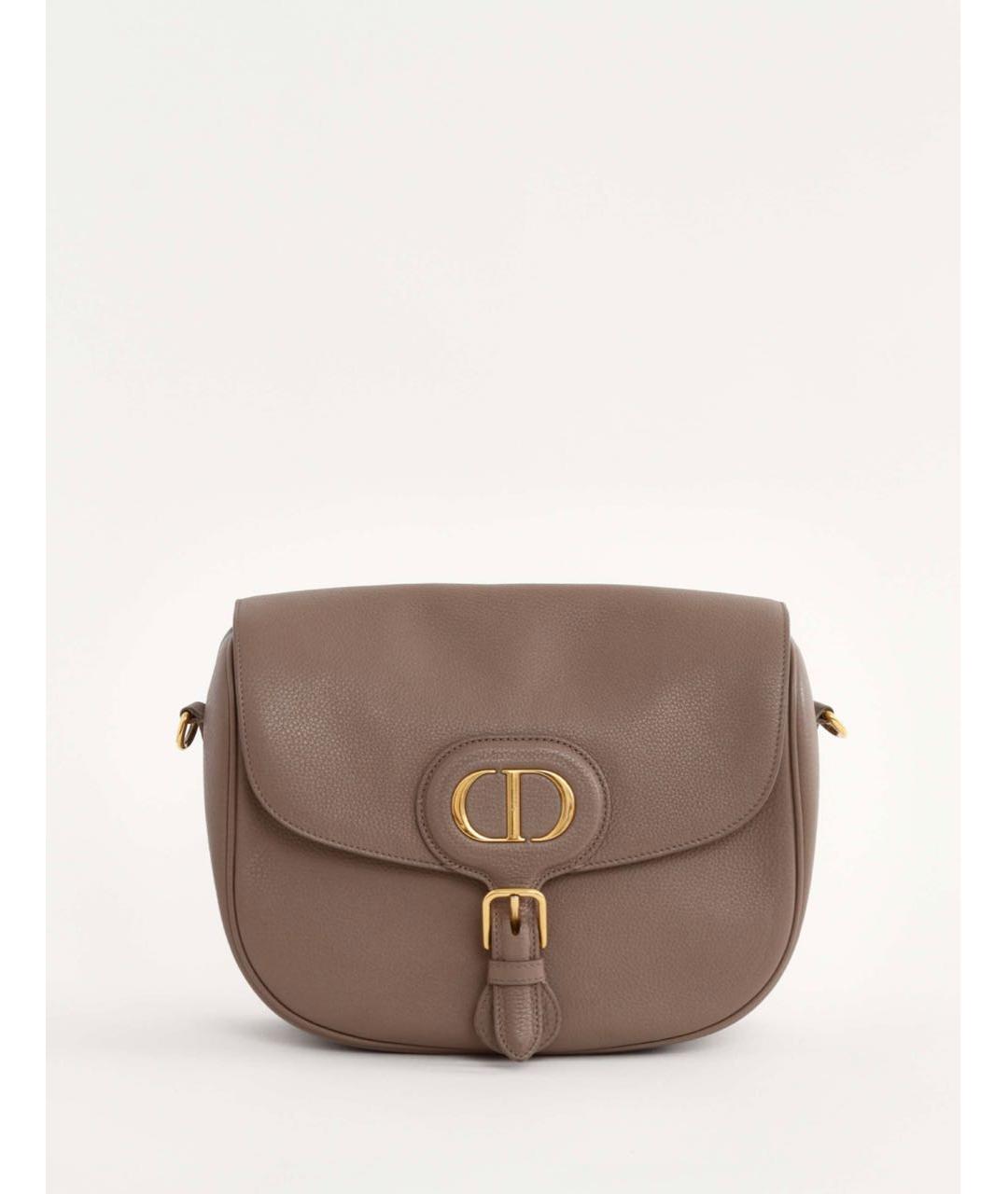 CHRISTIAN DIOR Коричневая кожаная сумка через плечо, фото 9