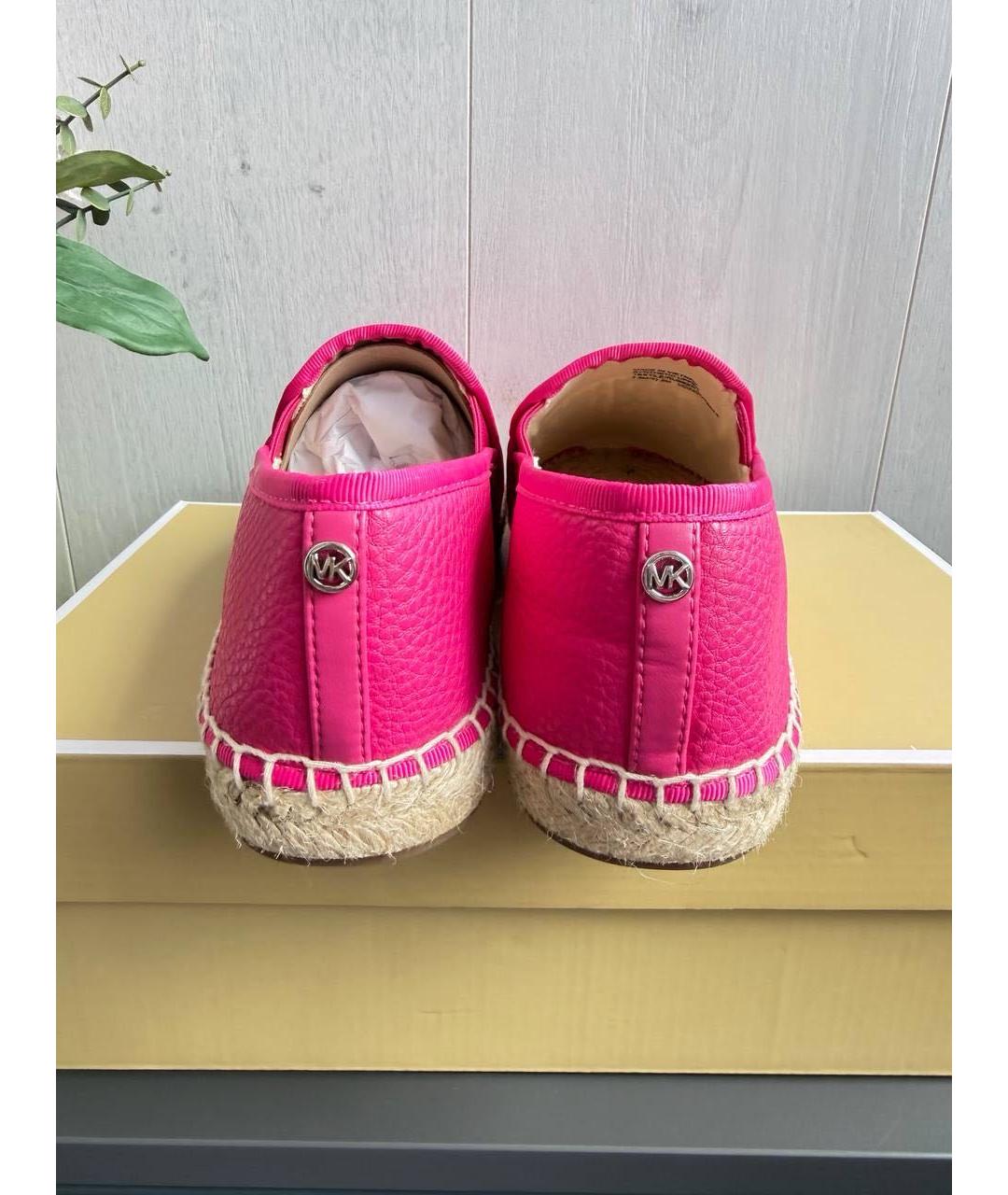 MICHAEL KORS Розовые эспадрильи из искусственной кожи, фото 4