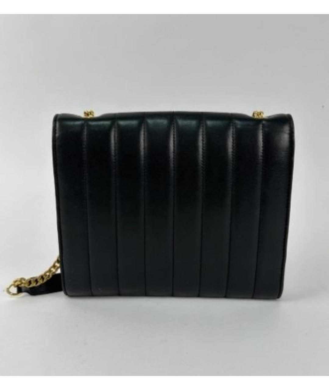 SAINT LAURENT Черная кожаная сумка через плечо, фото 3