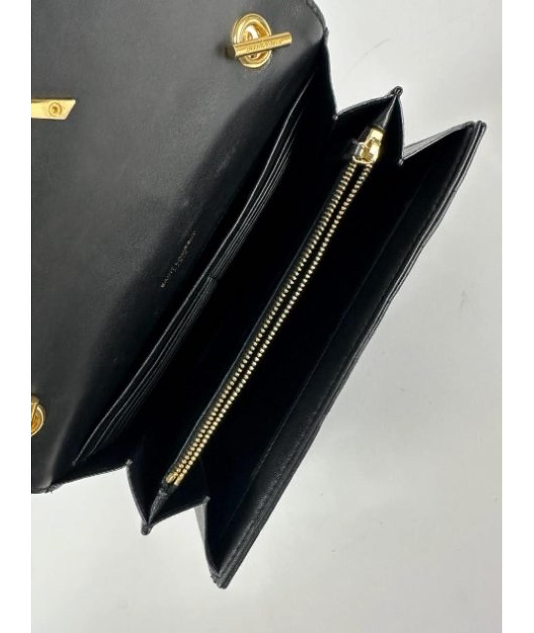 SAINT LAURENT Черная кожаная сумка через плечо, фото 7