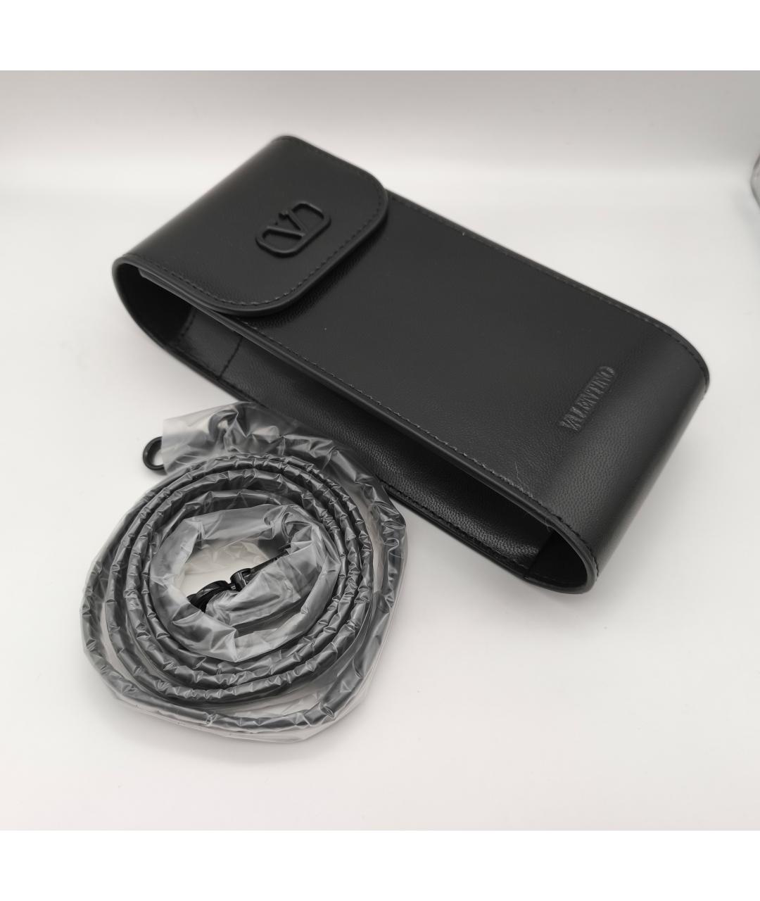 VALENTINO Черные металлические солнцезащитные очки, фото 8