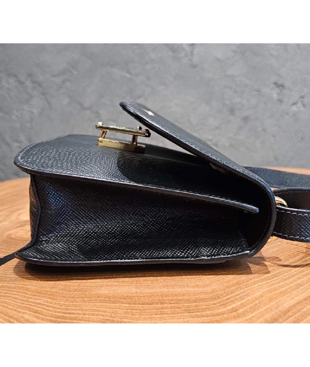 PRADA Черная кожаная сумка через плечо, фото 5