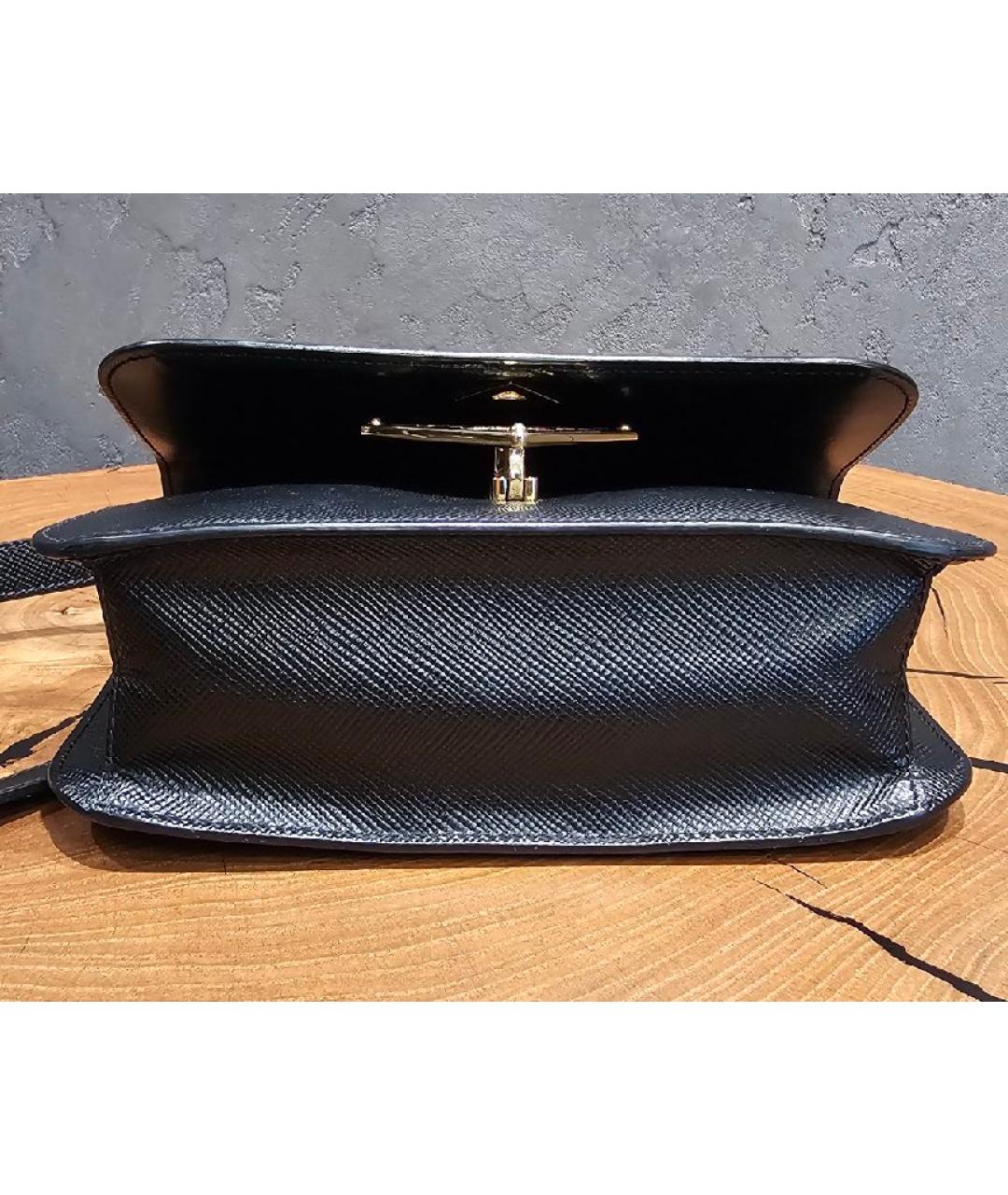 PRADA Черная кожаная сумка через плечо, фото 3