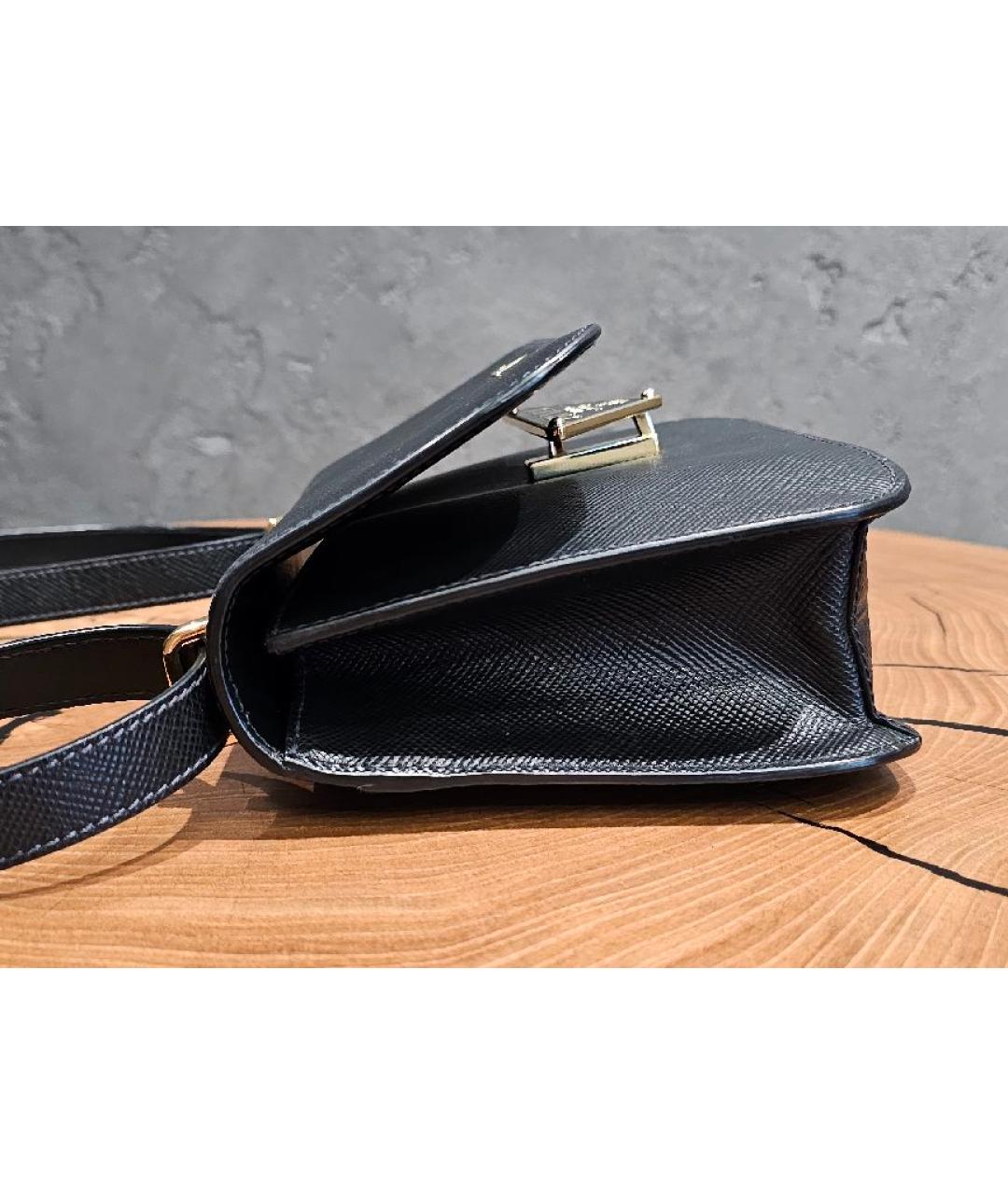 PRADA Черная кожаная сумка через плечо, фото 6