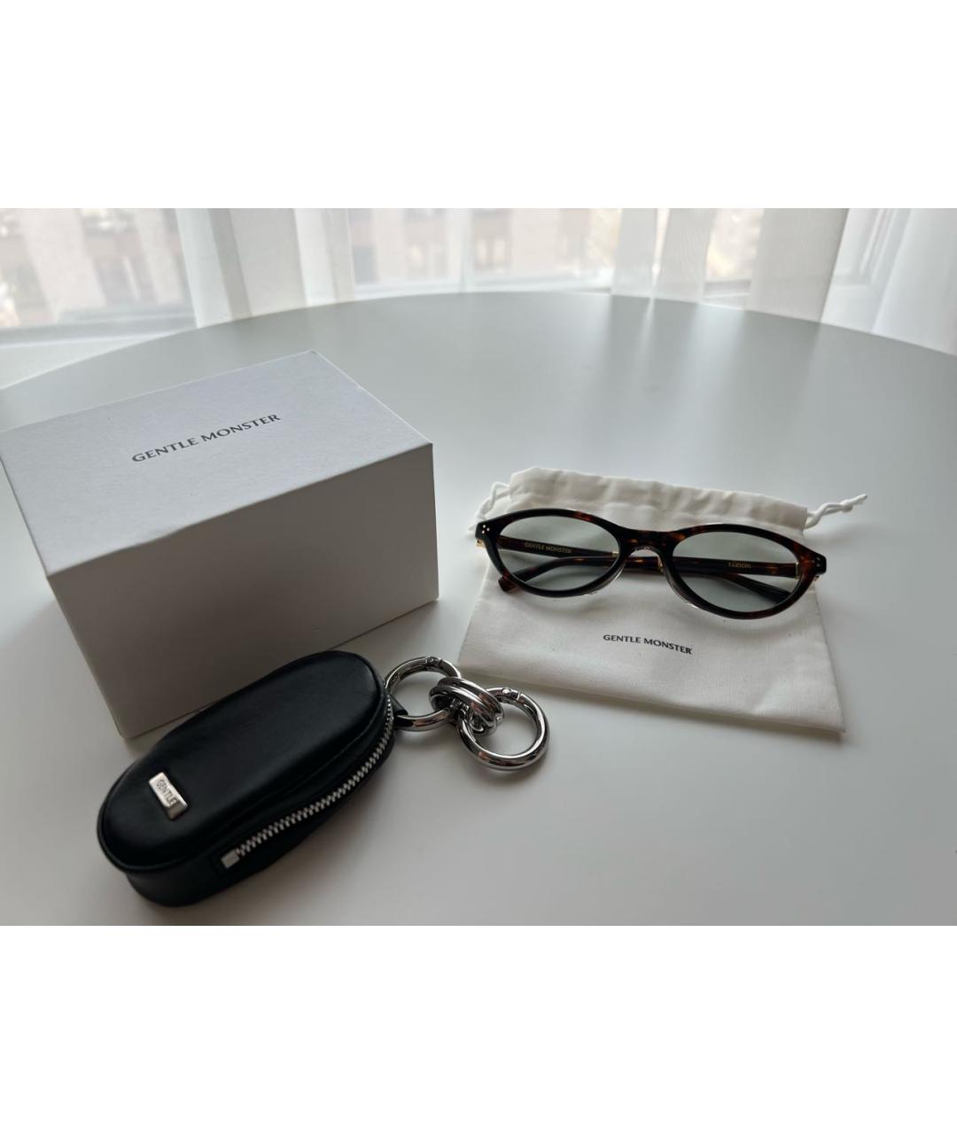 GENTLE MONSTER Коричневые пластиковые солнцезащитные очки, фото 2