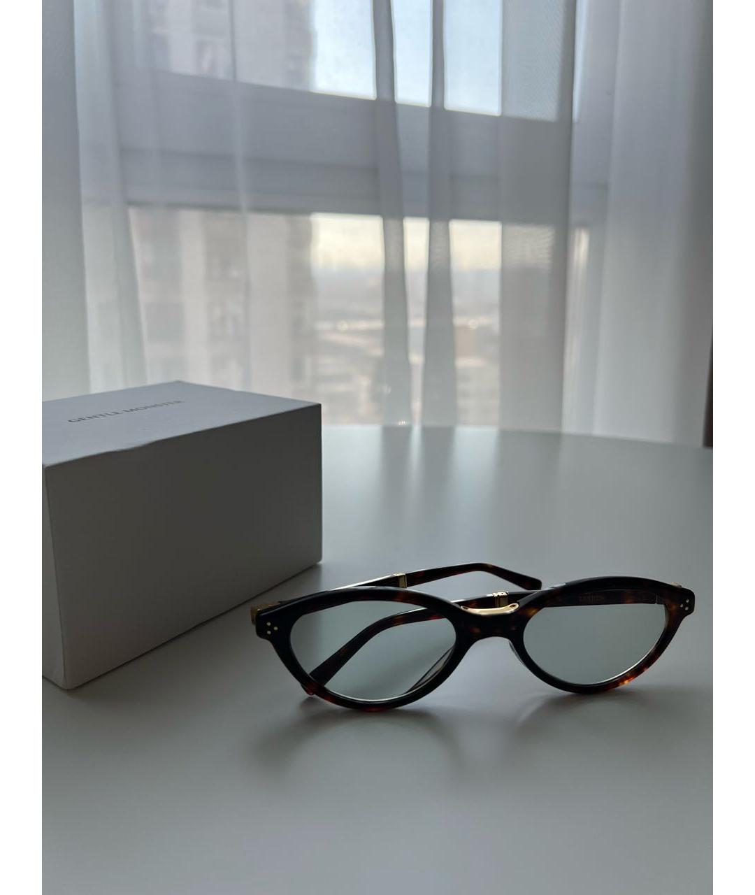 GENTLE MONSTER Коричневые пластиковые солнцезащитные очки, фото 7