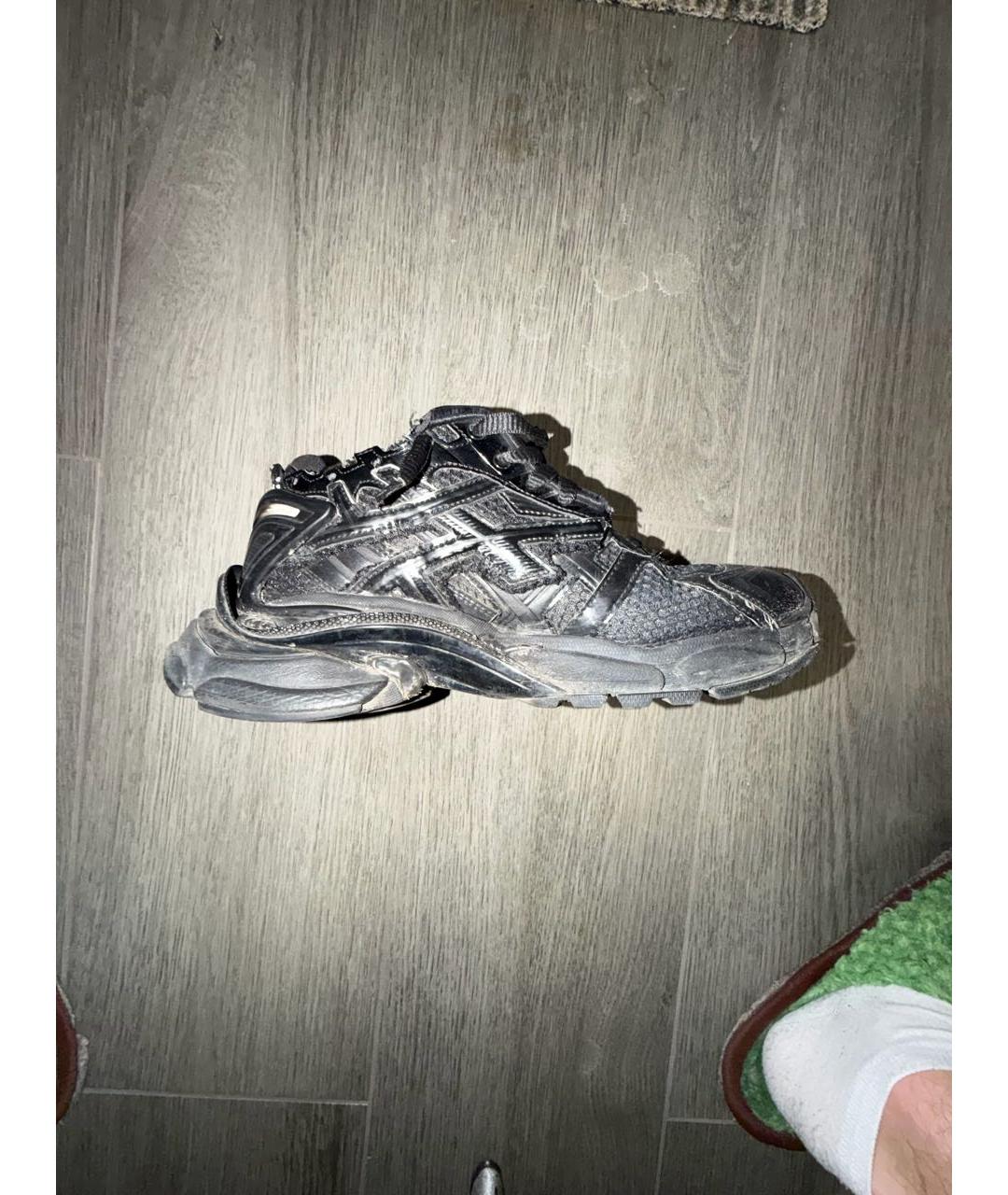 BALENCIAGA Черные низкие кроссовки / кеды, фото 5