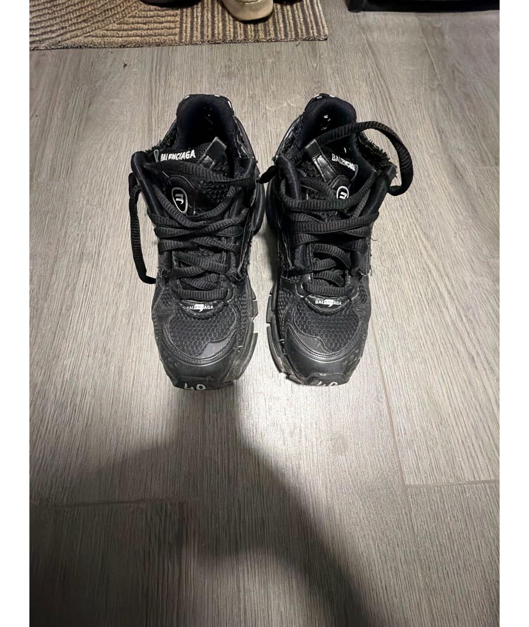 BALENCIAGA Черные низкие кроссовки / кеды, фото 2