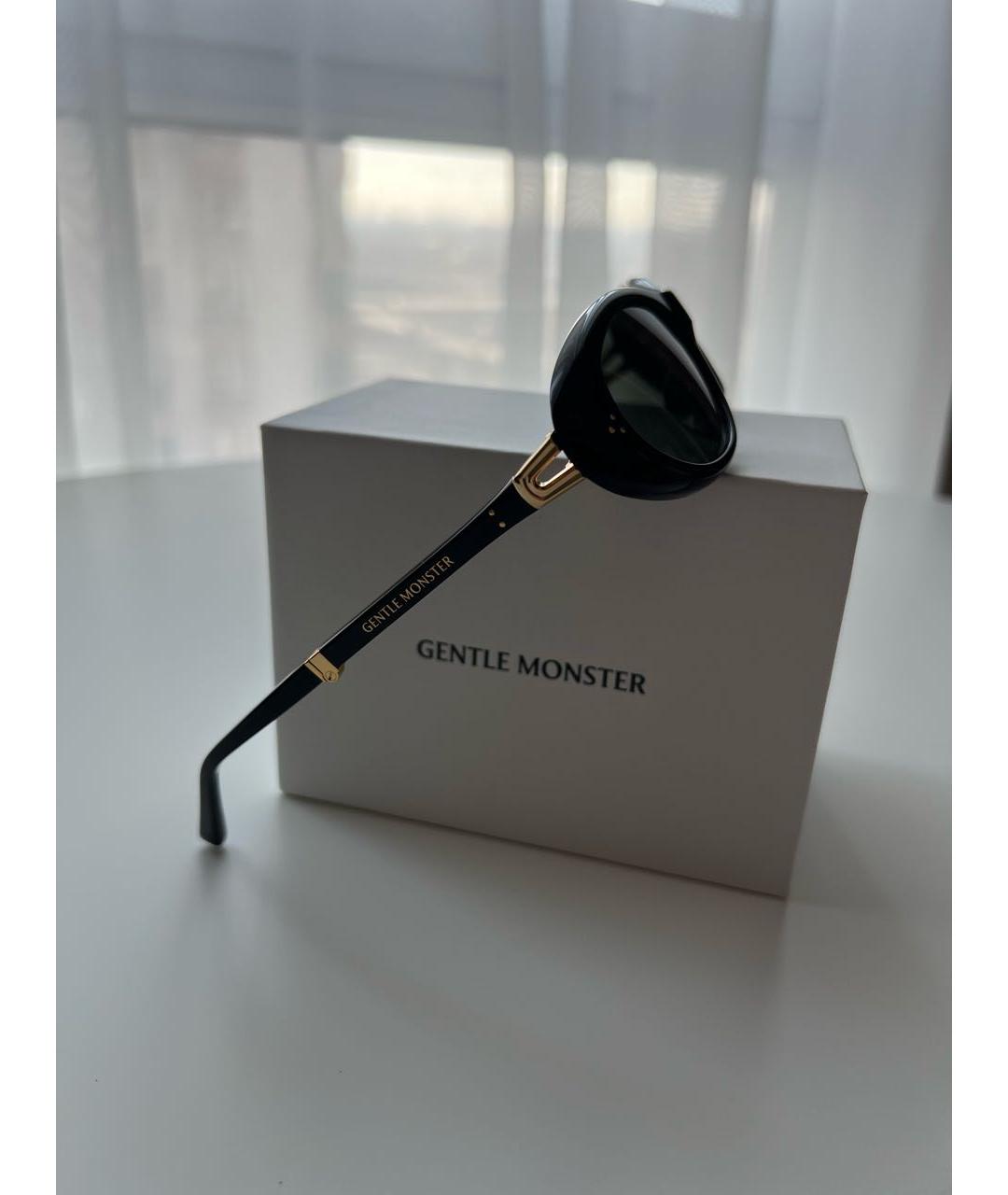 GENTLE MONSTER Черные пластиковые солнцезащитные очки, фото 4